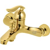 تصویر شیر حمام اسناپل مدل رهام - کروم مات Snapple Roham bath tap