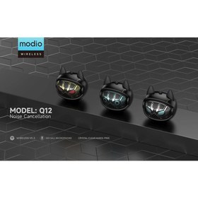 تصویر هندزفری بی سیم فانتزی مدل Modio Q11 و Modio Q12 Modio Q11 and Modio Q12 fancy wireless handsfree