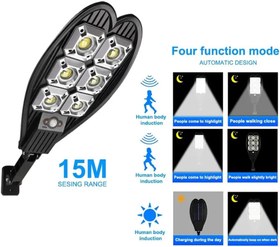تصویر چراغ‌ خیابانی خورشیدی سنسوردار مدل LL-006 