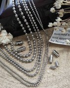 تصویر قفل زنجیر استیل ساچمه ای 