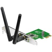 تصویر کارت شبکه بی‌سیم ASUS PCE-N15 PCI-E Wireless-N — کارکرده 