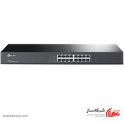 تصویر سوییچ 16 پورت مگابیتی و رکمونت تی پی-لینک مدل TL-SF1016 TP-LINK TL-SF1016 16-Port 10/100Mbps Rackmount Switch