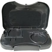 تصویر میز پذیرایی پشت صندلی خودرو کد 00980 - کرم 