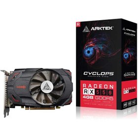 تصویر گرافیک ArkTek Radeon RX550 4GB GDDR5 ظرفیت 4 گیگ 