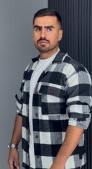 تصویر کت پشمی خارجی چهارخونه 