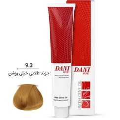 تصویر رنگ مو دنی وان – 9/3 – بلوند طلایی خیلی روشن 