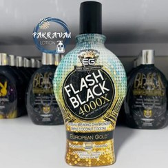 تصویر لوسیون سولاریوم یوروپین گلد مدل Flash Black 4000X حجم 354 میل 