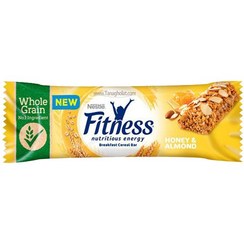 تصویر غلات بار رژیمی فیتنس با طعم عسل و بادام نستله 22.5 گرم Nestlé fitness diet cereal bar with honey and almond flavor 22.5gr