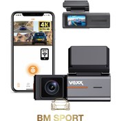 تصویر ثبت وقایع دو لنز برند voxx DVR dash cam front+ rear