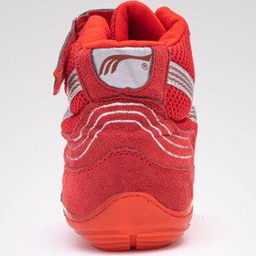 تصویر کفش کشتی طرح دوین قرمز کد RS103 ا Devin design red wrestling shoes code RS103 Devin design red wrestling shoes code RS103