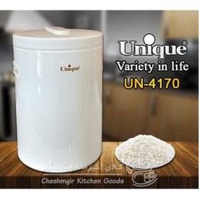 تصویر سطل برنج 10 کیلوگرمی یونیک سفید کد UN-4170 