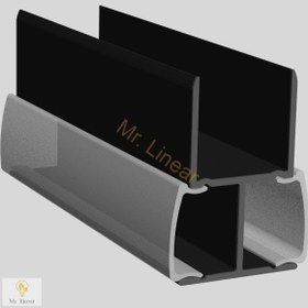 تصویر پروفیل کد 44 - شاخه های 3 و 6 متری / سفید، مشکی، نقره ای و سفارشی شده Aluminum linear code 44