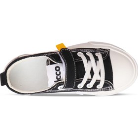 تصویر کفش ورزشی مشکی کودکانه لی مدل بیسیک برند vicco Lee Basic Preschool Black Sneakers