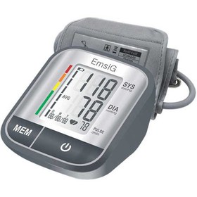 تصویر فشارسنج دیجیتال بازویی امسیگ مدل BO77 plus ا Emsig BO77 pluss blood pressure monitor Emsig BO77 pluss blood pressure monitor