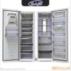 تصویر یخچال فریزر دوقلو الکترواستیل مدل ES21 ظرفیت ۴۲ فوت رنگ سفید 