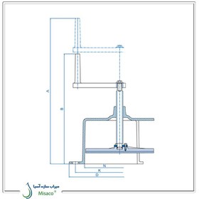 تصویر شیر حوضچه هندلی 6 اینچ 