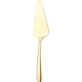 تصویر کفگیر سرو کیک ناب استیل طرح فلورانس طلایی PVD (1 پارچه) Nab-Steel Florence Gold Steel Cake Server 1 Pieces