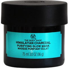 تصویر ماسک صورت زغال هیمالیایی THE BODY SHOP حجم 75 میلی لیتر the body shop himalayan charcoal 75ml