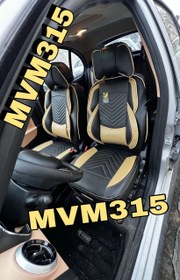 تصویر روکش صندلی چرمMVM315فول طبی vipدارای جاموبایلی پدطبی گودی کمروسرمناسب ام وی ام۳۱۵ 