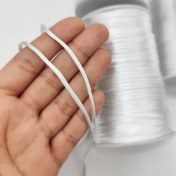 تصویر نخ قیطون ماکارون سفید (10 متری) 