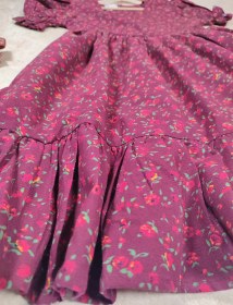 تصویر پیراهن دخترانه گل سرخ 