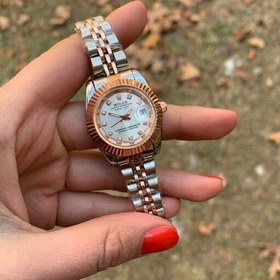 تصویر ساعت رولکس rolex دیت جاست زنانه رز گلد (ارسال رایگان) 