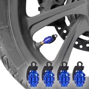 تصویر سر والف فانتزی طرح نارنجک - آبی 