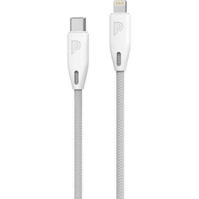 تصویر کابل USB C به لایتنینگ پاورولوژی 2متری مدل PCAB002 Powerology Braided USB-A to Lightning Cable