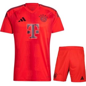 تصویر کیت اول پیراهن شورت بایرن مونیخ قرمز 2025/2024 تایلندی Bayern Munich Red 2025/2024 Thai Home Shirt Shorts Kit