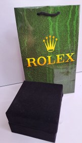 تصویر ساعت زنانه ظریف برند رولکس باکس مخمل و بگ ارسال رایگان روز زن تولد کیفیت عالی Rolex