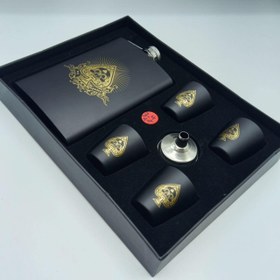 تصویر ست قمقمه جیبی ۴ شات آس پیک 270cc 