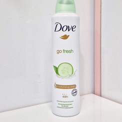 تصویر اسپری ضد تعریق داو رایحه خیار مدل go fresh DOVE Deodrant spray go fresh