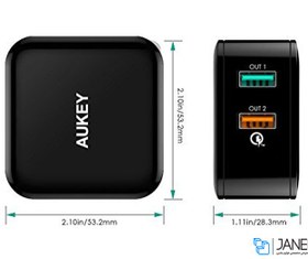 تصویر شارژر دیواری آکی Aukey PA-T10 Wall Charger 