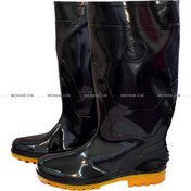 تصویر چکمه پلاستیکی مشکی ساق بلند جاپا 