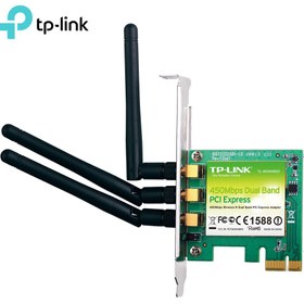 تصویر کارت شبکه PCI-E وایرلس N450 Dualband تی پی لینک مدل TP-Link TL-WDN4800 