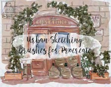 تصویر مجموعه کامل از براش آبرنگ پروکریت 