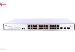 تصویر سوییچ 27 پورت تی جی نت TG-net SWITCH P2026M-24PoE-450W 