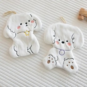 تصویر حوله دست و صورت عروسکی 