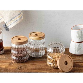 تصویر بانکه انگلیش هوم مدل Bruna بسته 3 عددی ENGLISHHOME bruna borosilicate 3 set jar