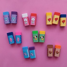 تصویر پاک کن کنکو مدل بی تی اس بی تی 21 تکی و مجموعه ای BTS BT21 eraser