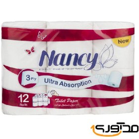 تصویر دستمال توالت نانسی بسته 8 عددی 
