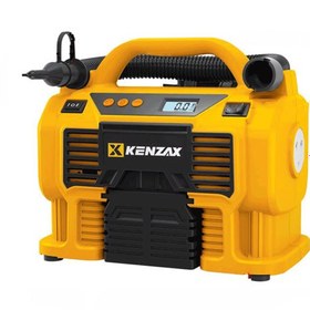 تصویر کمپرسور باد فندکی برق شهری دیجیتال چند کاره کنزاکس مدل 5418 Kenzax model 5418 multi-purpose urban electric lighter wind compressor