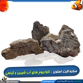 تصویر سنگ لایت استون دیزاین آکواریوم و تراریوم stone for aquarium