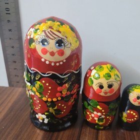 تصویر ماتریوشکا 5 تکه سایز و رنگ در تصویر - سوغات روسیه وارداتی 