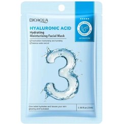 تصویر ماسک صورت ورقه ای آبرسان هیالورونیک اسید 