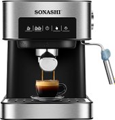 تصویر قهوه ساز دیجیتال 15 بار همه کاره سوناشی مدل SCM-4964 SONASHI All in One Coffee Maker SCM-4964 SONASHI