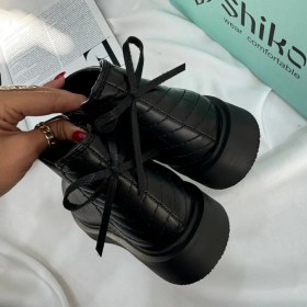 تصویر نیم بوت زنانه چرم سوگو مدل 434 