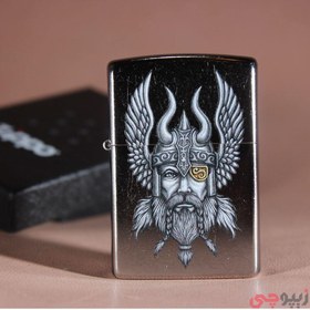 تصویر فندک زیپو مدل Zippo Viking Warrior Design کد 29871 Zippo Viking Warrior Design Lighter 29871