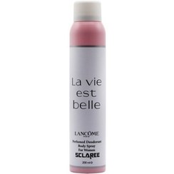 تصویر اسپری بدن زنانه مدل Lavie Est Belle حجم 200 میل اسکلاره Sclaree Lavie Est Belle Spray For Woman 200ml