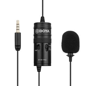 تصویر میکروفون یقه ای باسیم بویا مدل BY-M1 Pro ا Boya BY-M1 Pro Wired Universal Lavalier Microphone Boya BY-M1 Pro Wired Universal Lavalier Microphone